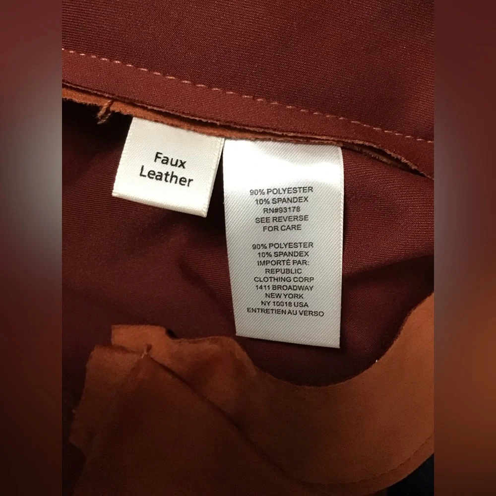 Tahari faux suede jacket sz M - Picture 7 of 7